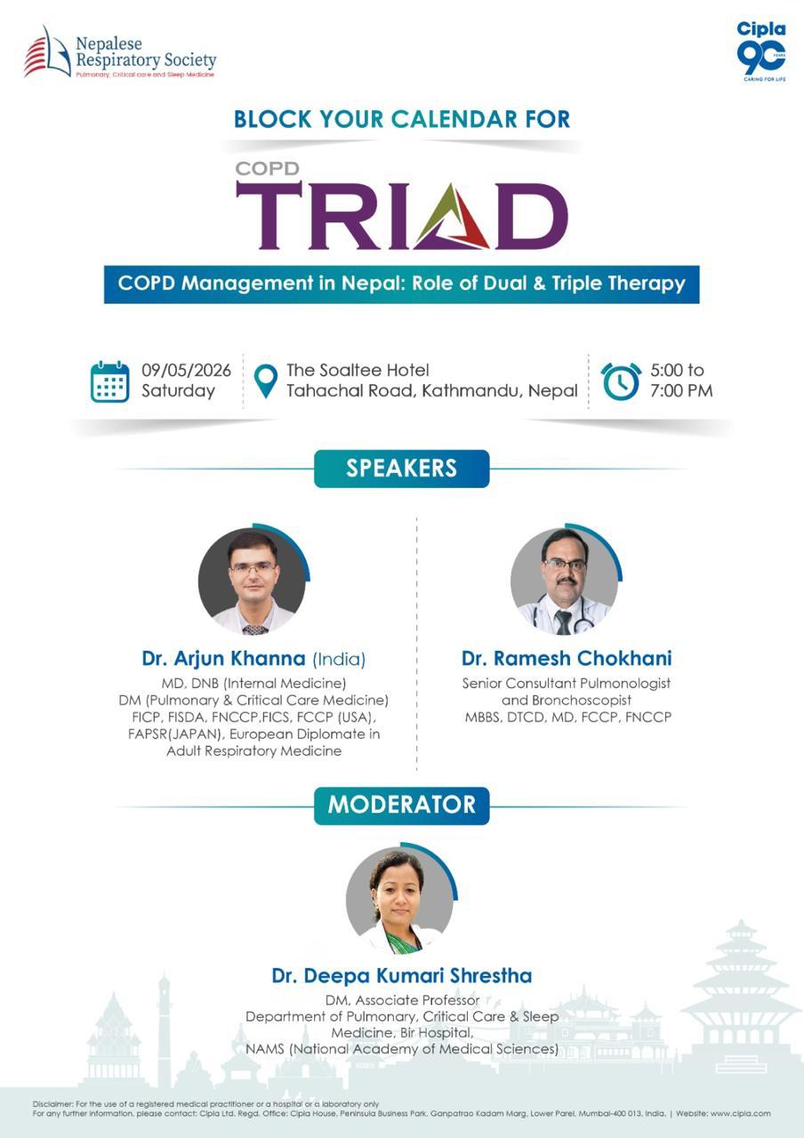 COPD Management in Nepal -  Role of Dual & Triple Therapy